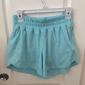 Lululemon Track That Mid-Rise Short 5" - 8 - icing blue